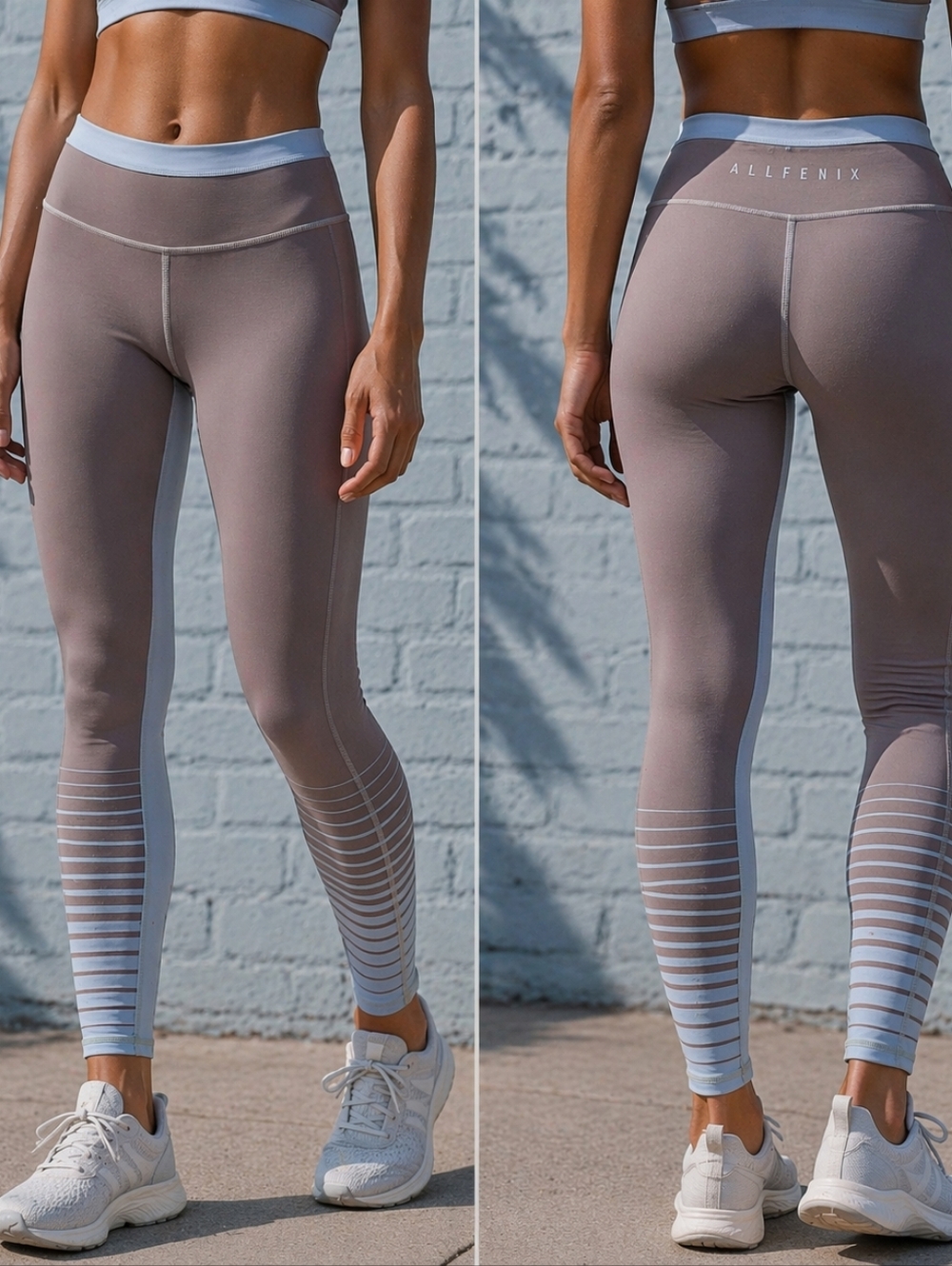 Allfenix High Waist Leggings Womens Sz Small Anthropologie Collection Dusty Rose